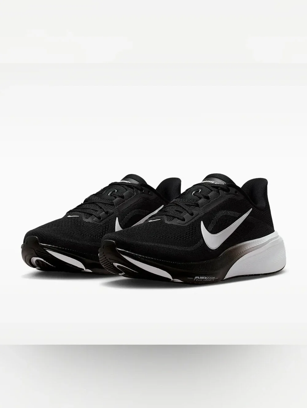 Bling Nike Pegasus 42 Black White Sneakers Women's Customized With Crystals